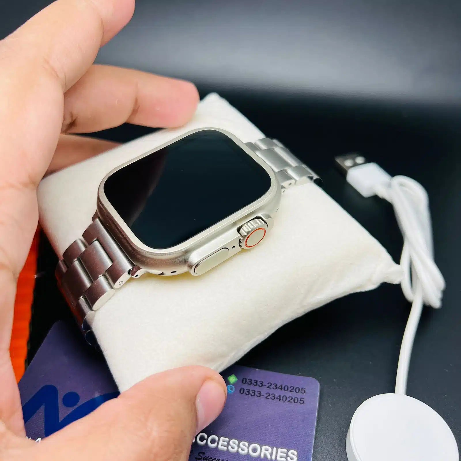 I20 Ultra Smart Watch With Earbuds And 7 Straps Original Watch