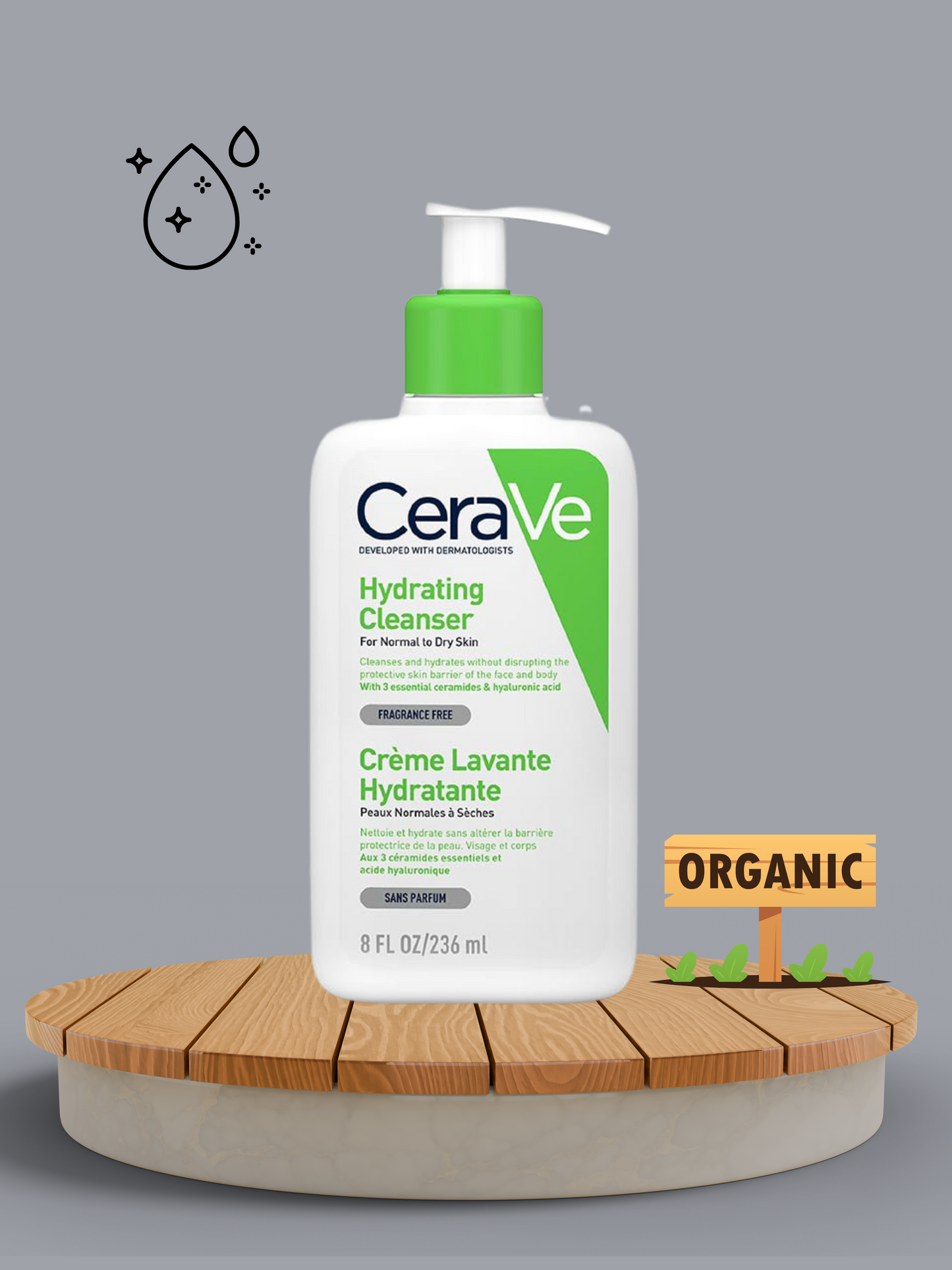 CeraVe 2-Step Skincare Kit | Hydrating Cleanser + Skin Polish