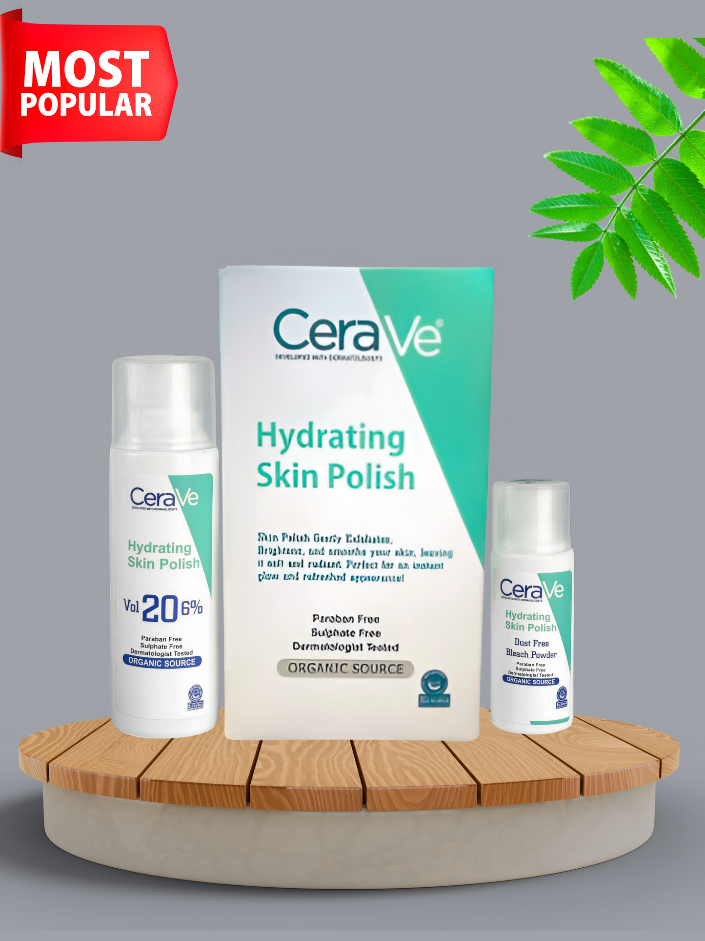 CeraVe 2-Step Skincare Kit | Hydrating Cleanser + Skin Polish