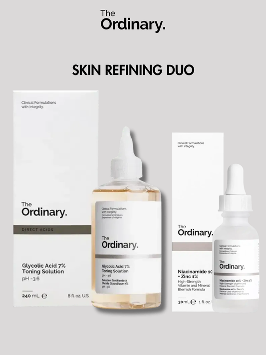 The Ordinary Skin Refining Duo (Niacinamide Serum + Glycolic Toner)